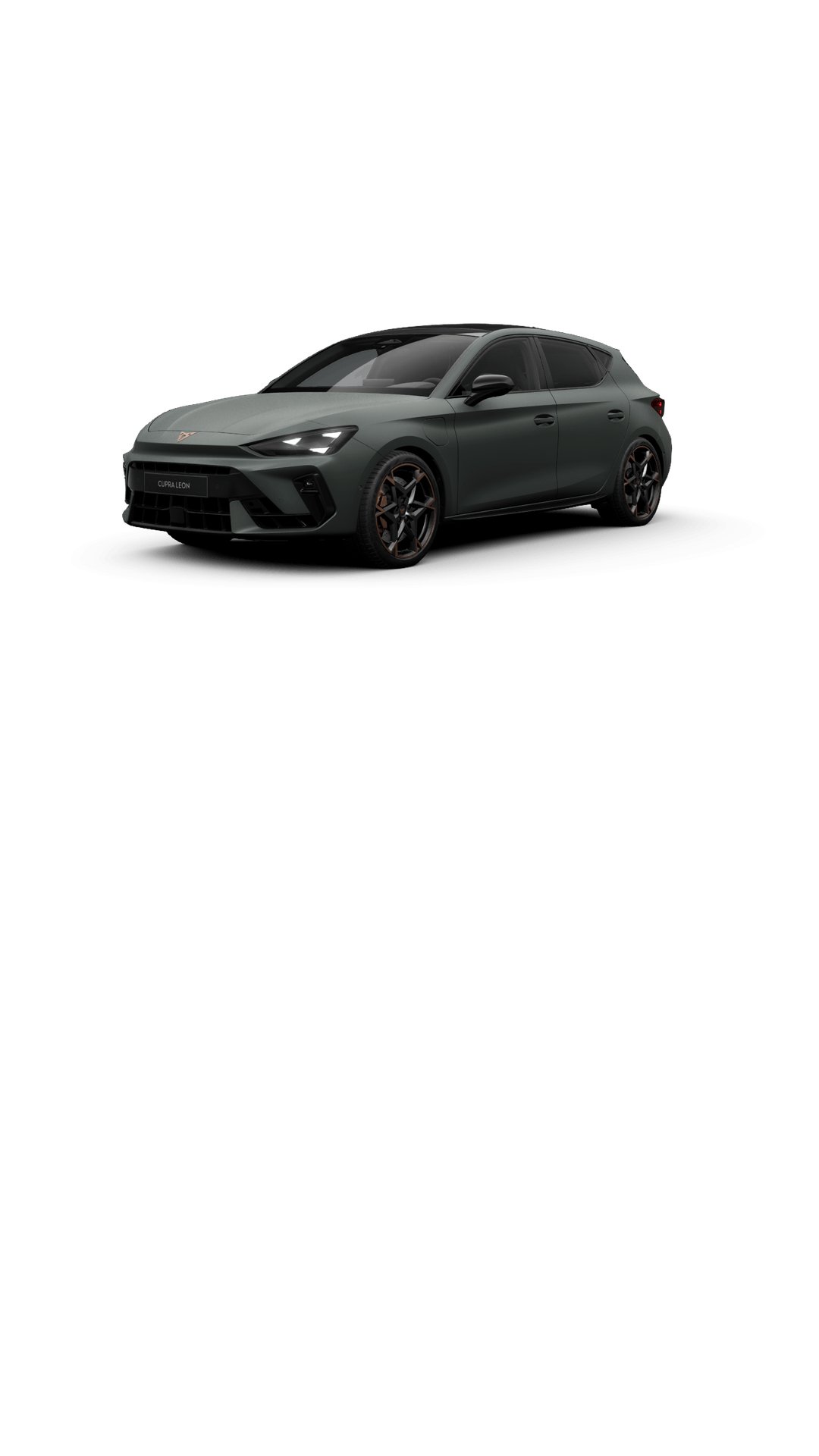CUPRA - LEON - Enceladus Grau - 19” Leichtmetallfelgen "Polar Black/Copper" glanzgedreht