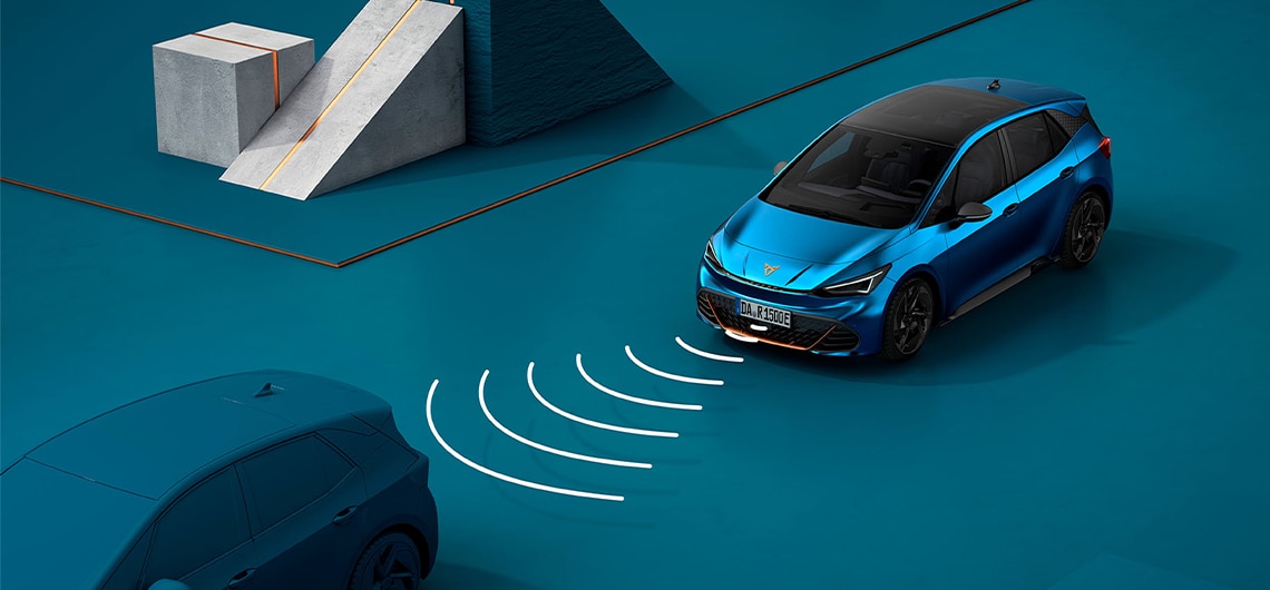 Wie man das Adaptive Cruise Control-System (ACC) des CUPRA Born verwendet, visuelle Demo.