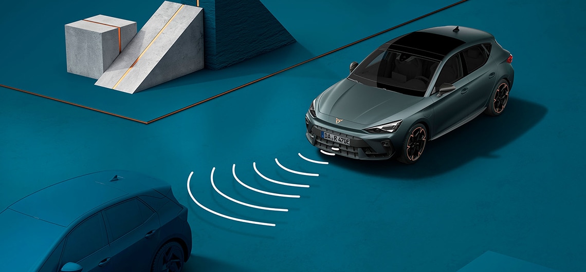 Wie man das Adaptive Cruise Control-System (ACC) des neuen CUPRA Leon Sportstourer verwendet, visuelle Demo.