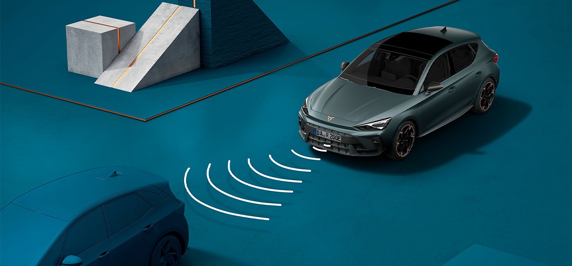 Wie man das Adaptive Cruise Control-System (ACC) des CUPRA Leon verwendet, visuelle Demo.