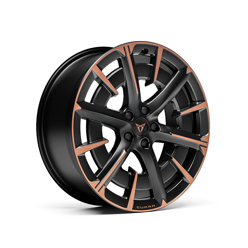 20" Leichtmetallräder "FIRESTORM Black/Copper", glanzgedreht