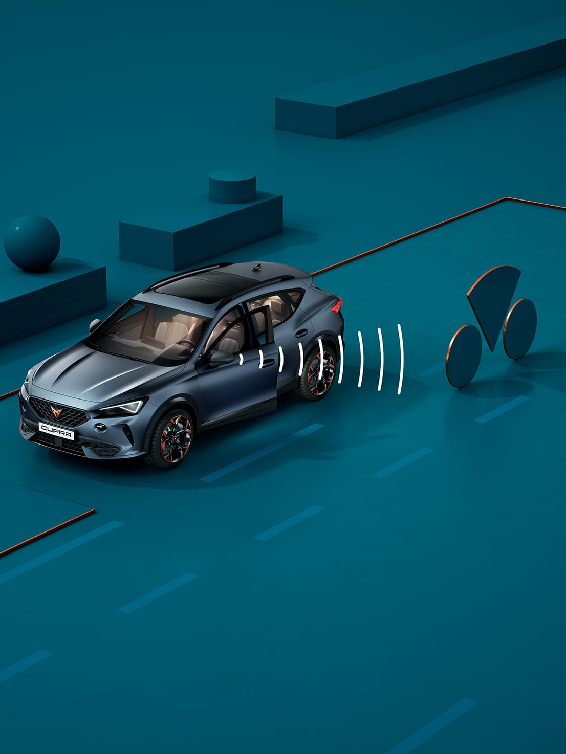 Neuer CUPRA Leon Sportstourer eHybrid mit Exit Assist Funktion