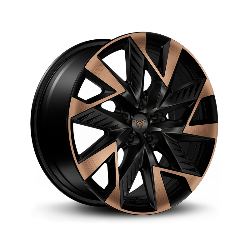 19" Leichtmetallfelgen "Sandstorm Black/Copper" glanzgedreht