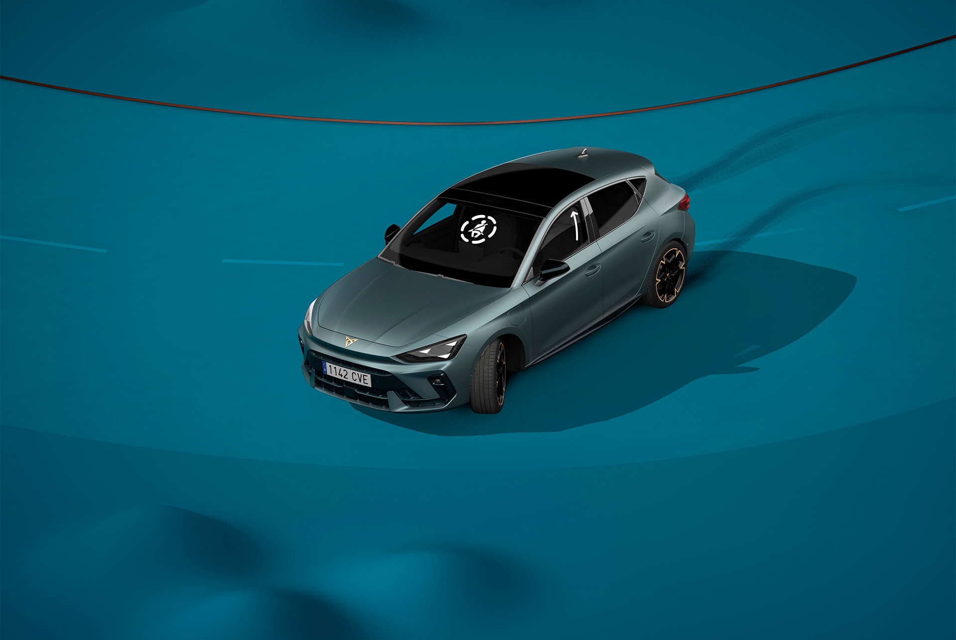 Der neue CUPRA Leon mit Pre-Crash Assist Funktion.