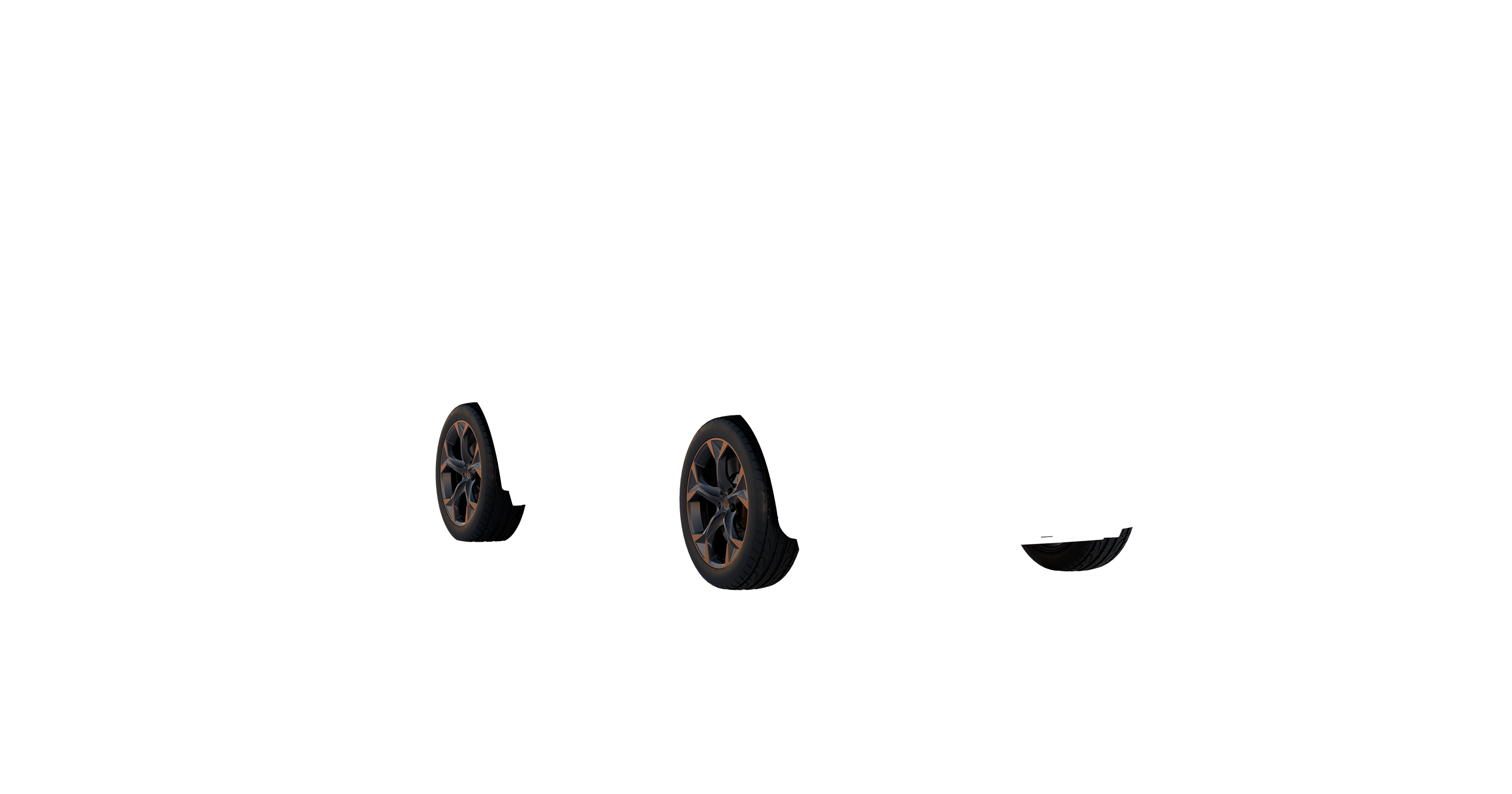19" Exclusive I Black/Copper glanzgedreht